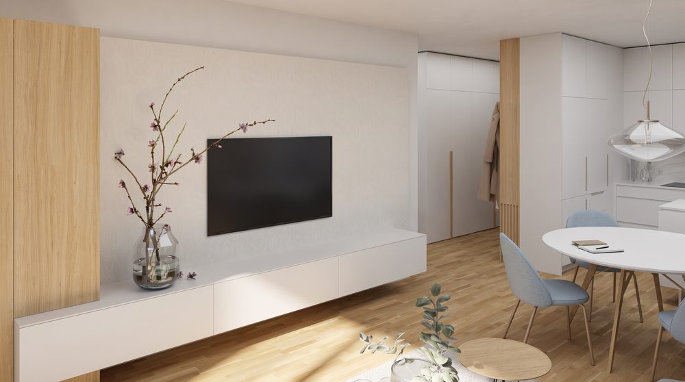Living area of a 3+KK apartment – visualization 4